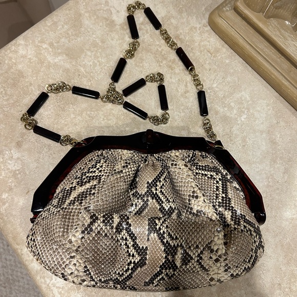 RARE & VINTAGE Colombetti Milano Snakeskin Bag. Great Condition - Picture 3 of 13